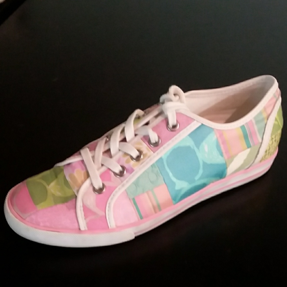 Coach Dawnell Patchwork Logo Print Sneakers 8B
